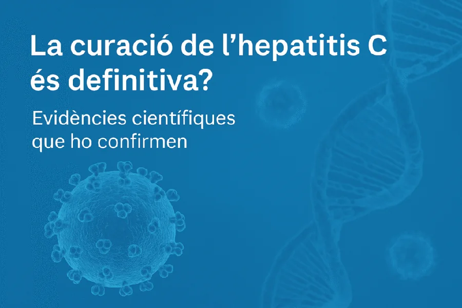 Imatge divulgativa sobre la curació de l’hepatitis C amb l’Associació Catalana del Fetge